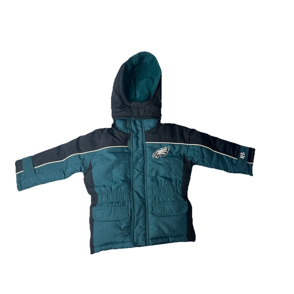 Vtg Philadelphia Eagles Coat Toddler Size 2T NFL Football Jacket
